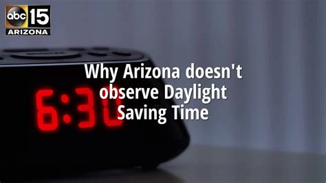 does arizona observe daylight saving time.